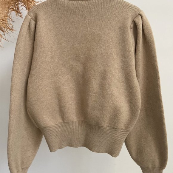 Leather Heart Applique Cardigan - Picture 4 of 4